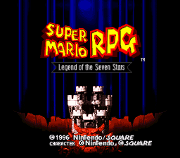 Super Mario RPG: Legend of the Seven Stars (SNES) screenshot: Title screen