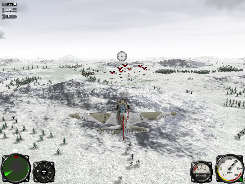 Air Conflicts: Air Battles of World War II (Windows) screenshot: Done with all aircraft, now for the ground targets.