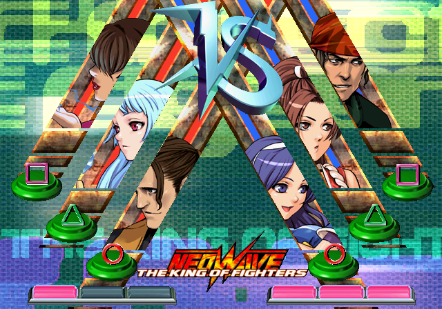 The King of Fighters: Neowave (PlayStation 2) screenshot: Setting the battle order.