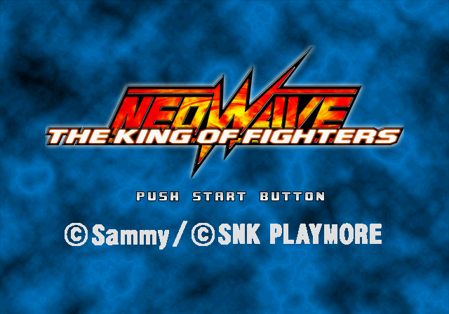 The King of Fighters: Neowave (PlayStation 2) screenshot: Title screen.