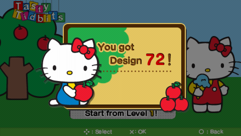Hello Kitty: Puzzle Party (PSP) screenshot: Yay! More stuff!
