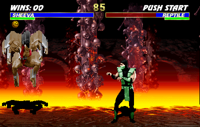 Ultimate Mortal Kombat 3 (Arcade) screenshot: I will rock you!