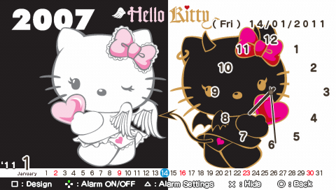 Hello Kitty: Puzzle Party (PSP) screenshot: Gadget mode