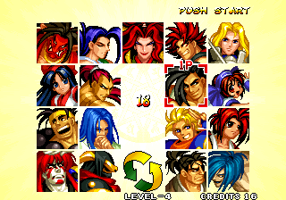 Samurai Shodown IV: Amakusa's Revenge (Arcade) screenshot: Select character