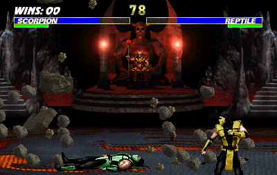 Ultimate Mortal Kombat 3 (Arcade) screenshot: From the floor