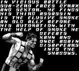 Mortal Kombat 3 (Game Boy) screenshot: Sub-Zero disappears... again.