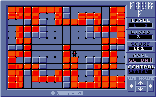 Four-F (Atari ST) screenshot: Level complete!