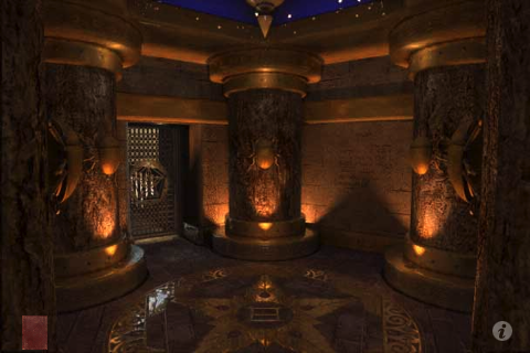 Riven: The Sequel to Myst (iPhone) screenshot: The gate room.