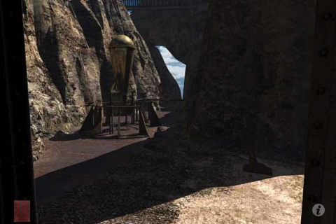 Riven: The Sequel to Myst (iPhone) screenshot: The start of the game.