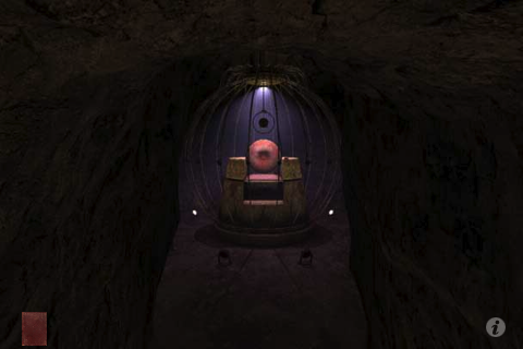 Riven: The Sequel to Myst (iPhone) screenshot: A strange device.
