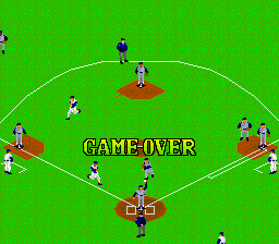 Super Batter Up (SNES) screenshot: End of a baseball game