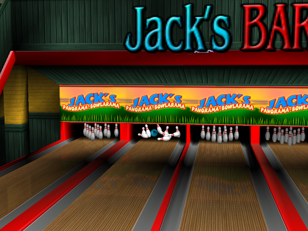 Friday Night 3D Bowling (Windows) screenshot: Strike !!!