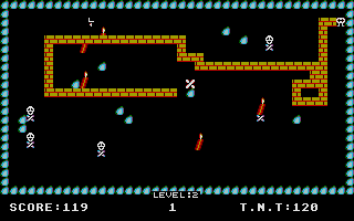 Doctor Boris (Atari ST) screenshot: Traped against the wall