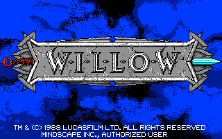 Willow (Atari ST) screenshot: Title screen