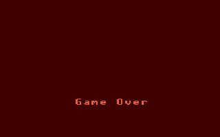 Impulse (Atari ST) screenshot: Game over