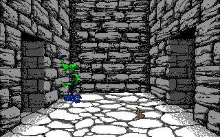 Willow (Atari ST) screenshot: Entering the dungeon