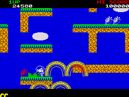 Screenshot of Rainbow Islands (ZX Spectrum, 1987) - MobyGames