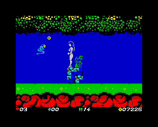 Fundamentally Loathsome (ZX Spectrum) screenshot: - I think every creature is blessed either mechanical or biological, ya know? What's your name?