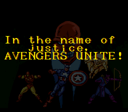 Captain America and the Avengers (SNES) screenshot: Talk about corny sentences. Even my grandma's old sayings are more badass than that shit.