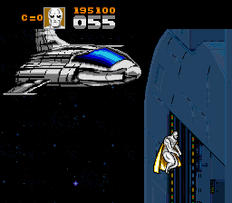 Captain America and the Avengers (SNES) screenshot: Scene 4 - The Giant Laser Cannon.