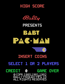 Baby Pac-Man (Arcade) screenshot: Title screen