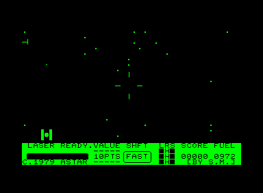 Star Force (Commodore PET/CBM) screenshot: Spotted one!