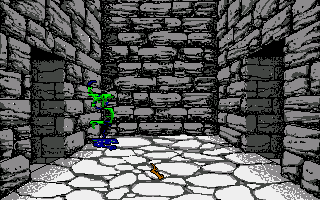 Willow (Amiga) screenshot: Entering the dungeons