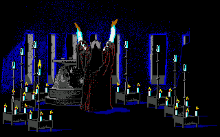 Willow (Amiga) screenshot: The game ends when all candles are lit