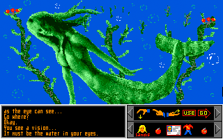 Sex Olympics (Atari ST) screenshot: Interesting marine life!