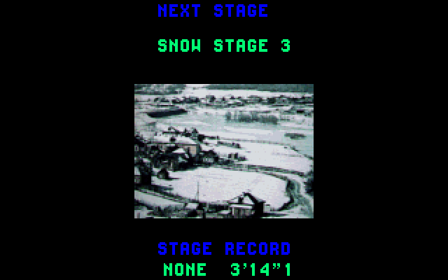 Rally Championships (DOS) screenshot: The next stage