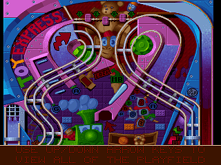 Epic Pinball (DOS) screenshot: Toy Factory top