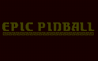 Epic Pinball (DOS) screenshot: Title screen