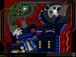 Epic Pinball (DOS) screenshot: Crash and Burn top