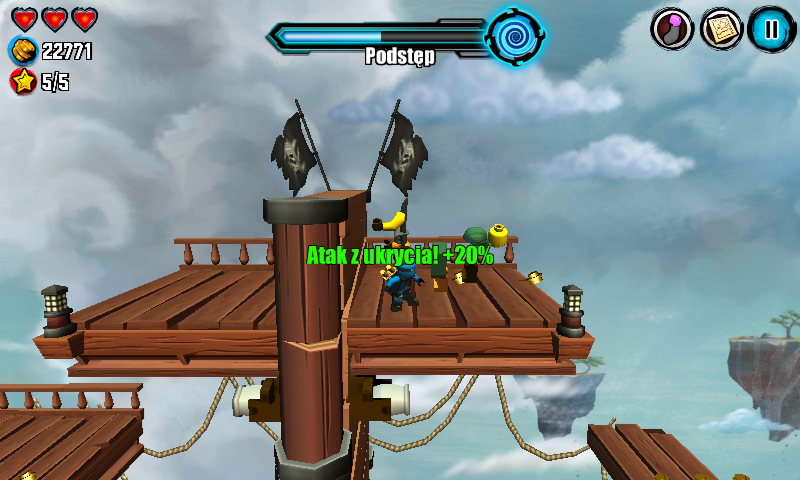 LEGO Ninjago: Skybound (Android) screenshot: Hideout attack