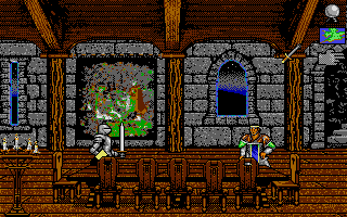 Spirit of Excalibur (Atari ST) screenshot: Beginning of the game