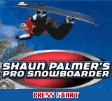 Shaun Palmer's Pro Snowboarder (Game Boy Color) screenshot: Title Screen
