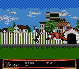 Tom and Jerry: Frantic Antics! (Genesis) screenshot: Meet Spike