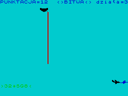 Bitwa (ZX Spectrum) screenshot: Laser engaged