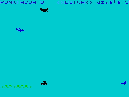 Bitwa (ZX Spectrum) screenshot: Gameplay screen