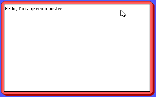 Spooky Kooky Monster Maker (DOS) screenshot: Writing a myth