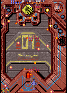 Twin Cobra II (Arcade) screenshot: Final Stage - 1 Destroy and the gate will open
