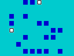 Tiny Memory (ZX Spectrum) screenshot: Board gets empty