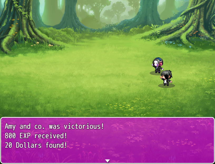 Amy's Bizarre Adventure (Windows) screenshot: The battle is over