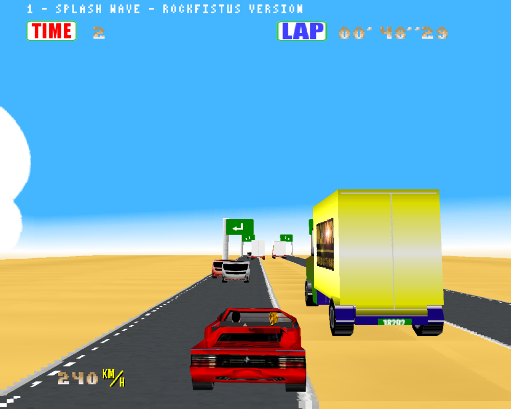 RunOut (Windows) screenshot: That truck cant decide if it should go left or right