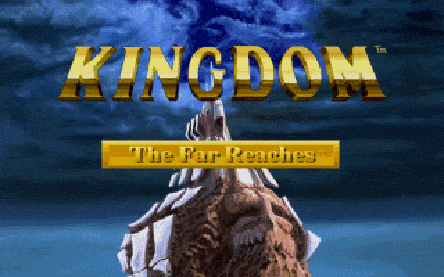 Kingdom: The Far Reaches (DOS) screenshot: Introduction screen