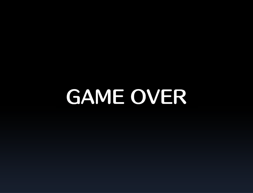 Amy's Bizarre Adventure (Windows) screenshot: Game over
