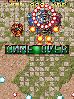 Grind Stormer (Arcade) screenshot: Game Over