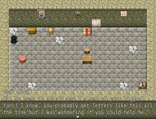 A Dream of Markiplier (Windows) screenshot: Astrids secret hideout