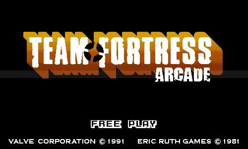 Team Fortress Arcade (Windows) screenshot: Title screen