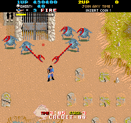 The Real Ghostbusters (Arcade) screenshot: Level 03:<br> The last enemies of this level.